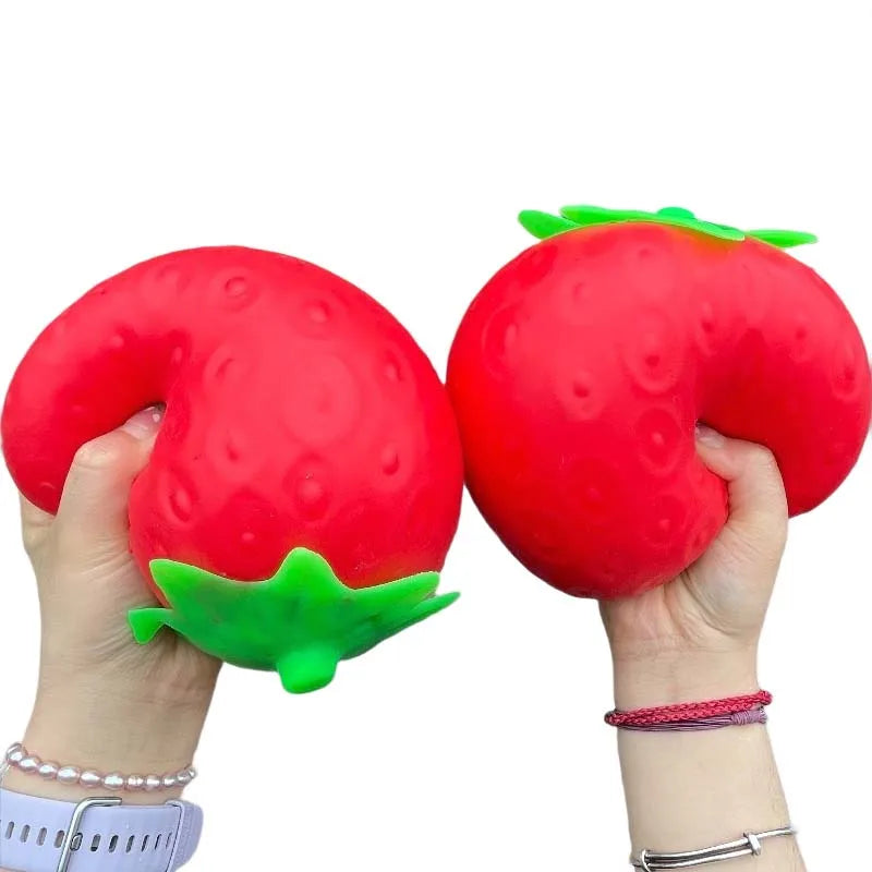 🍓 Fraise Squishy XXL – Douce, Moelleuse & Ultra Satisfaisante