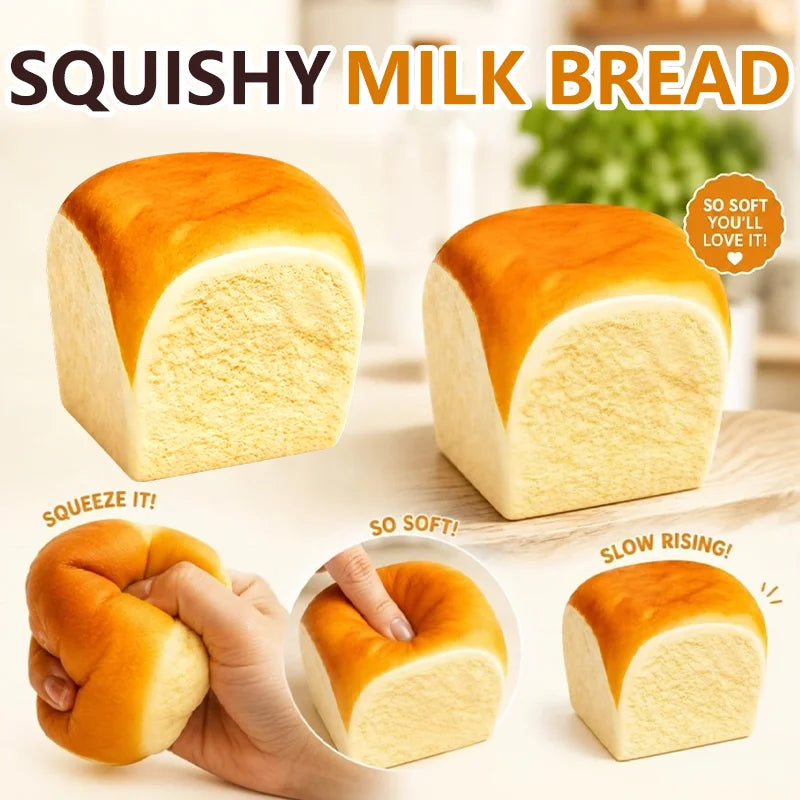 ✨ Brioche Nuage Doré – Squishy Ultra Moelleux 🍞☁️