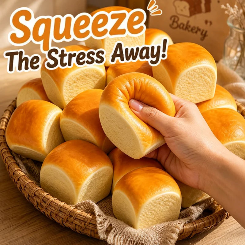 ✨ Brioche Nuage Doré – Squishy Ultra Moelleux 🍞☁️