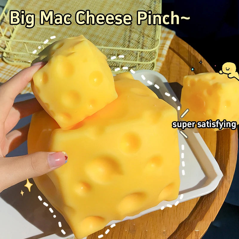 CheezySquish™ – Le Cube Fromage Anti-Stress Ultra Satisfaisant 🧀