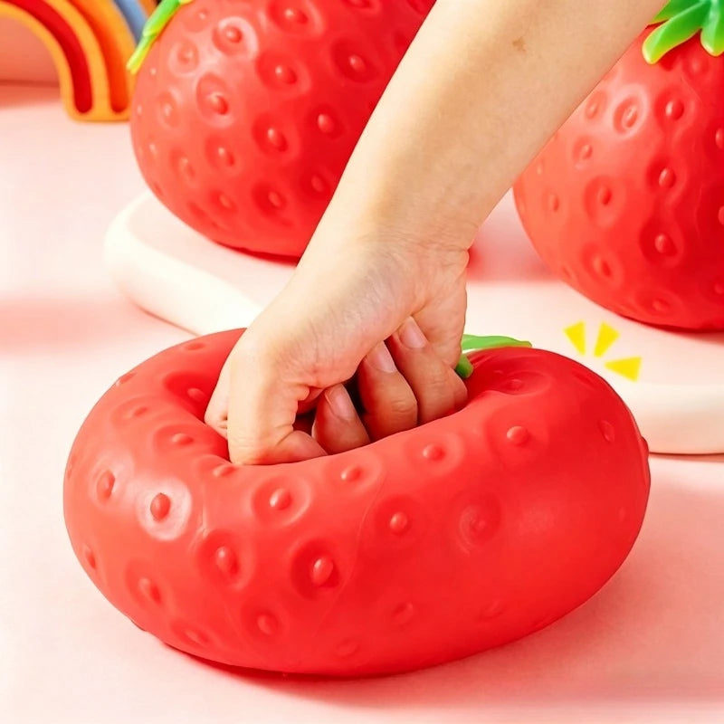 🍓 Fraise Squishy XXL – Douce, Moelleuse & Ultra Satisfaisante