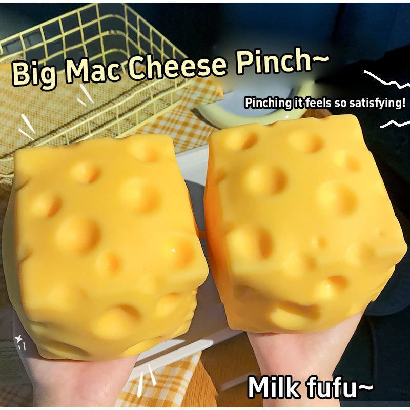 CheezySquish™ – Le Cube Fromage Anti-Stress Ultra Satisfaisant 🧀